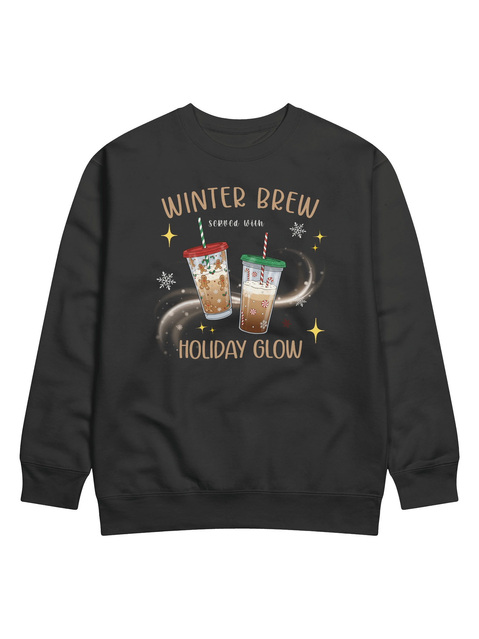 Winter Brew with Holiday Glow To Go – Festive Holiday Coffee Cup Design | Cozy Christmas Aesthetic Art product image (1)