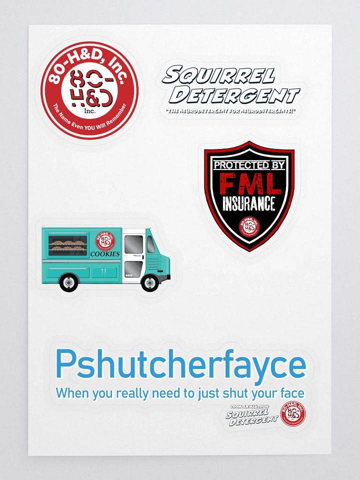 80 H&D Inc Sticker Sheet product image (1)