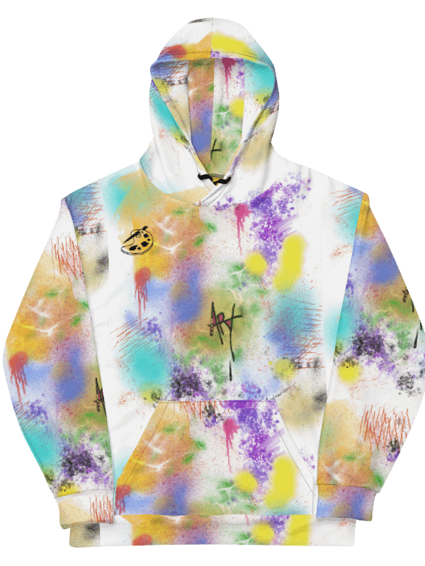 SplatterWear #4 Unisex Art Hoodie/Rainbow product image (1)