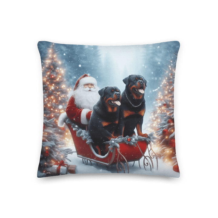Rottweilers Christmas Eve Pillow product image (3)