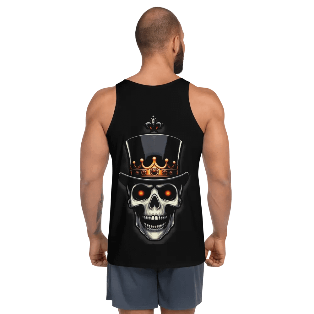 Crowned Skull Fire Tank Top product image (2)