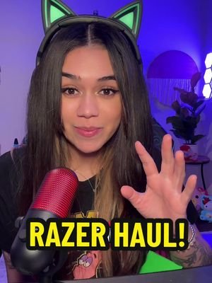 If you know me you know I’m a Razer fan girl 🤭 Super excited to show these new products! Huge thank you to @Razer ! #RazerKrakenKittyV2  #RazerSeirenV3Chroma #RazerKiyo #gifted 