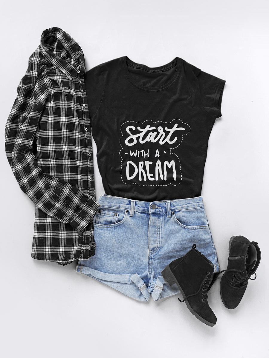 Start With A Dream Black Unisex T-Shirt product image (1)