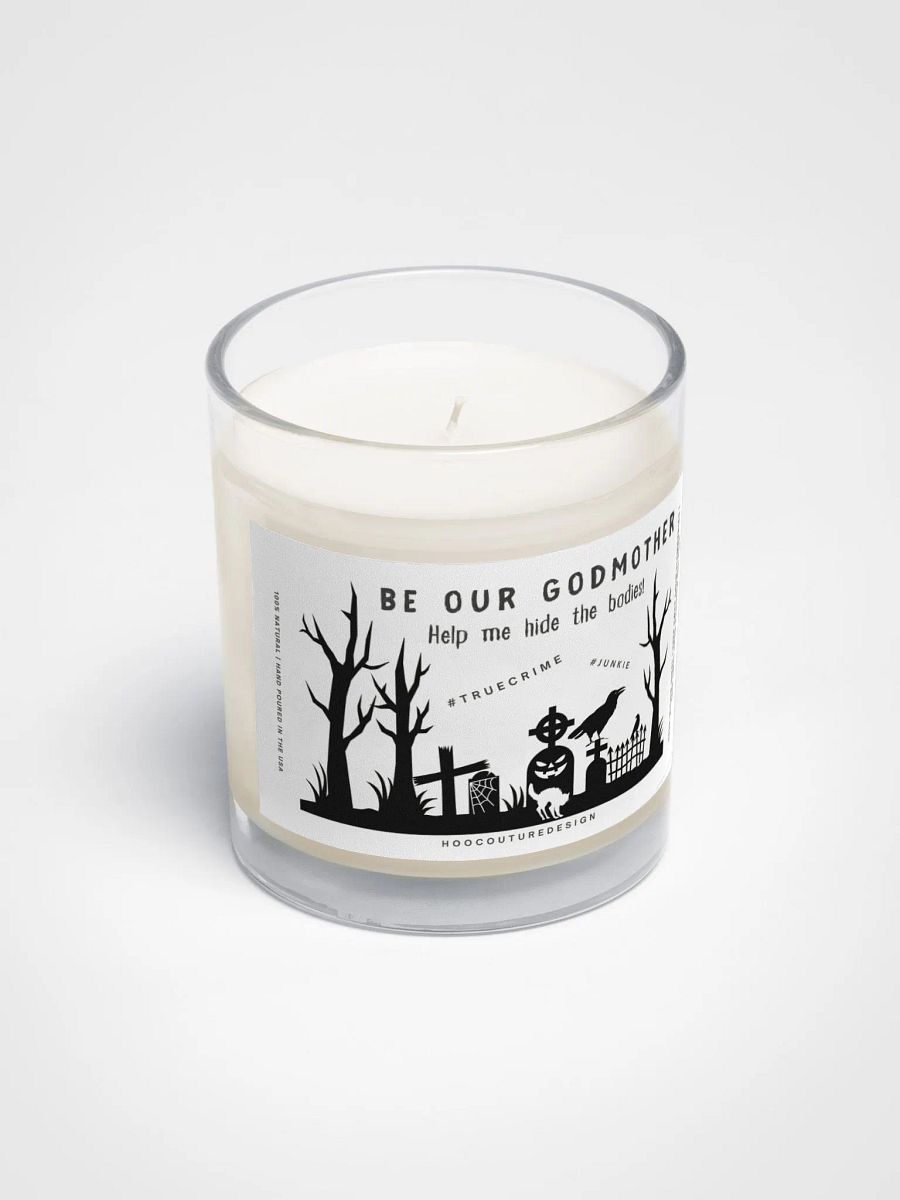 Funny goth gift for a godmother - True-crime - Soy wax vegan candle product image (3)