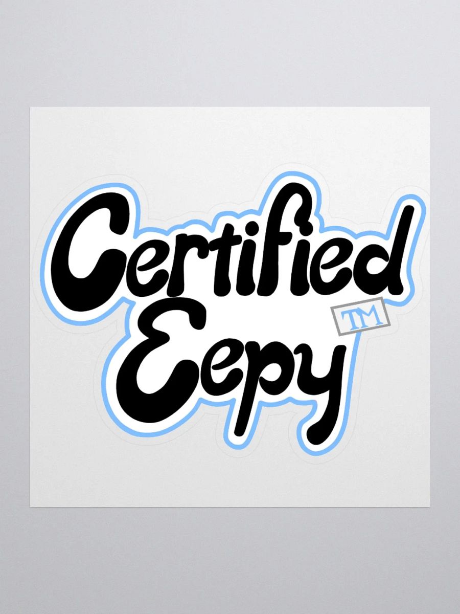 Certified Eepy Sticker - Blue product image (1)