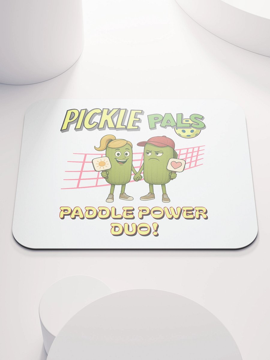 Pickle Pals Couple Paddle Power Duo Pickleball Mouse Pad product image (2)