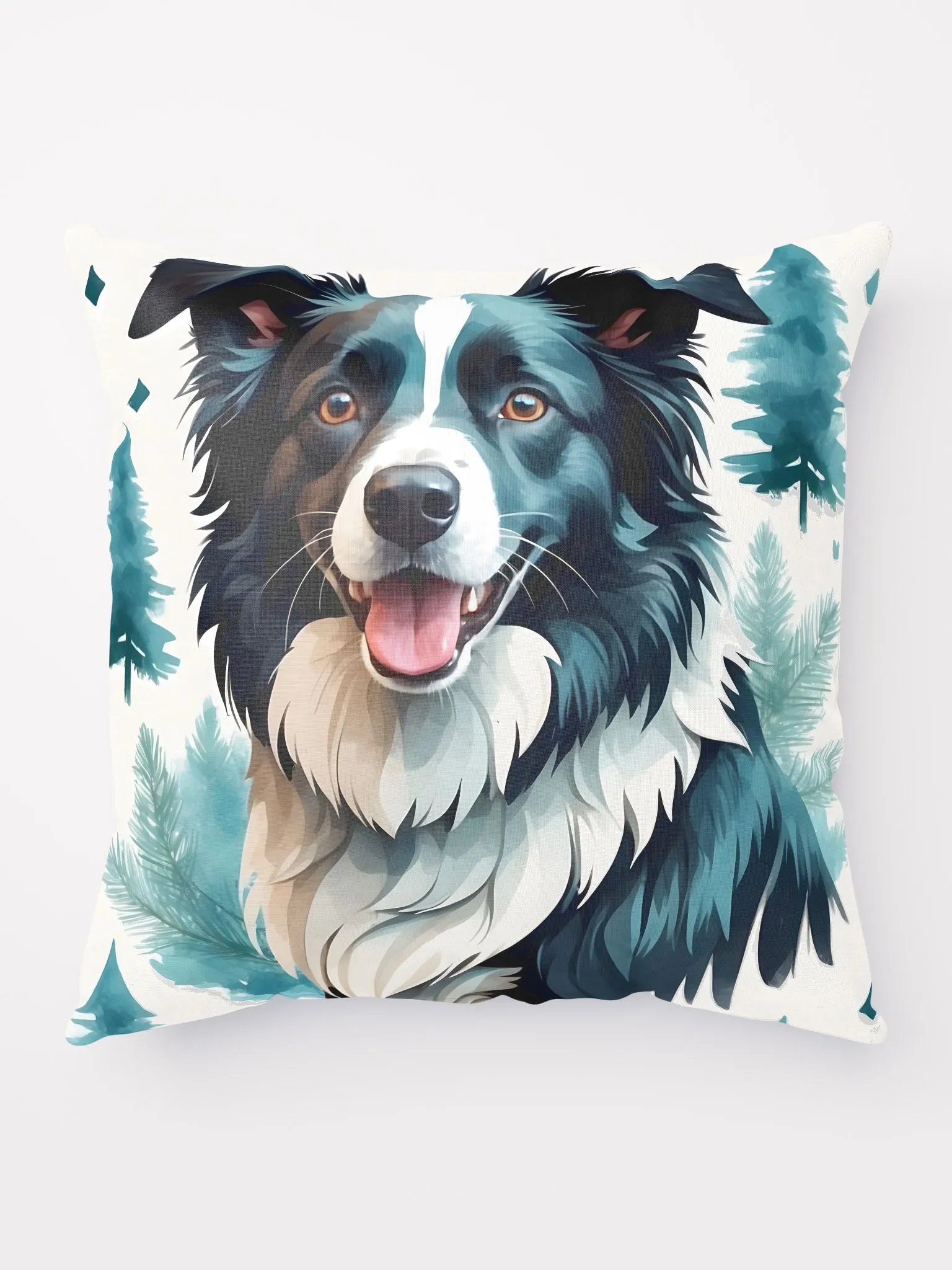 Winter Joy: A Border Collie Amongst Pines product image (9)