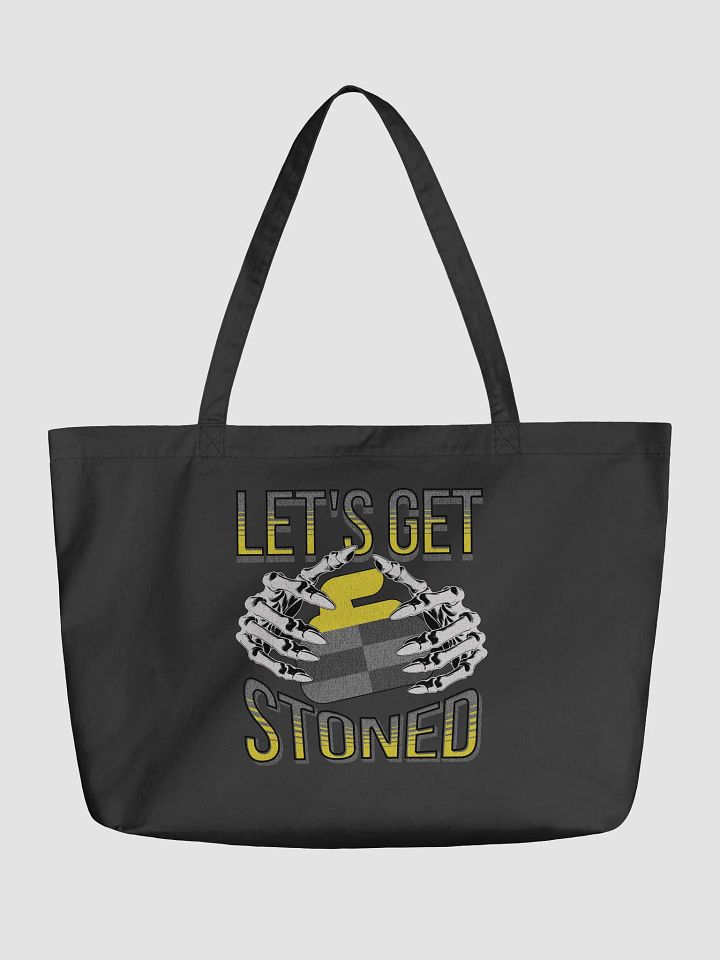 Lets Get Stoned Curling Skeletal Hands Eco Tote product image (2)