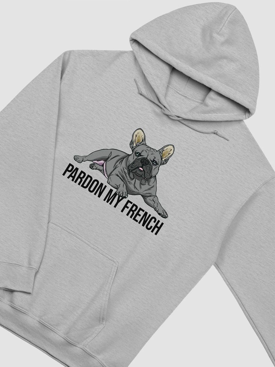 Pardon My French Hooded Sweatshirt of a French Bulldog(Blue) | Funny Hoodie for Frenchie Owners product image (24)
