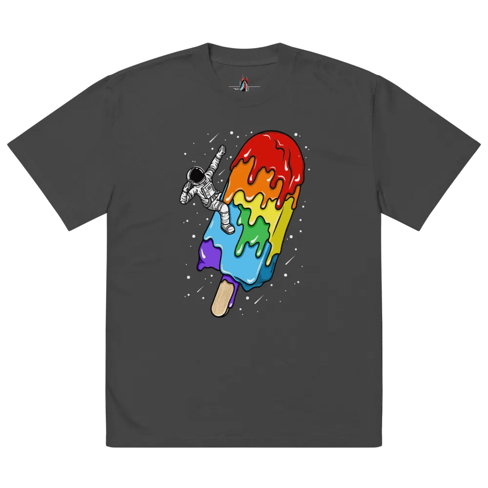 Ice Cream Astronaut - Rainbow - Oversized Tee product image (4)