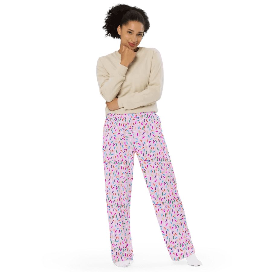 Light Pink Sprinkle Wide Pant product image (5)
