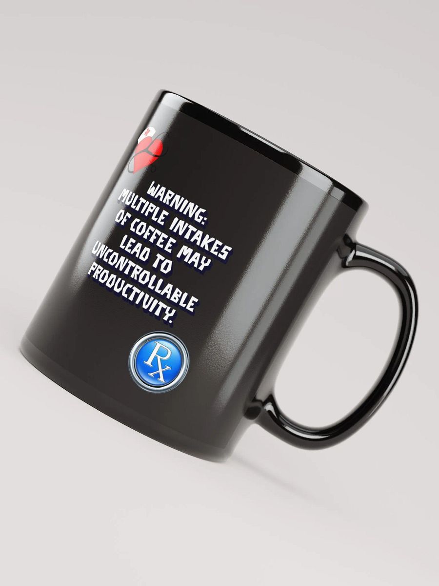 Multiple Intakes of Coffee May Lead To Productivity - Funny Black Mug product image (7)