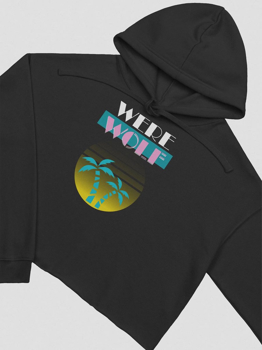 Were Wolf fleece crop hoodie product image (4)