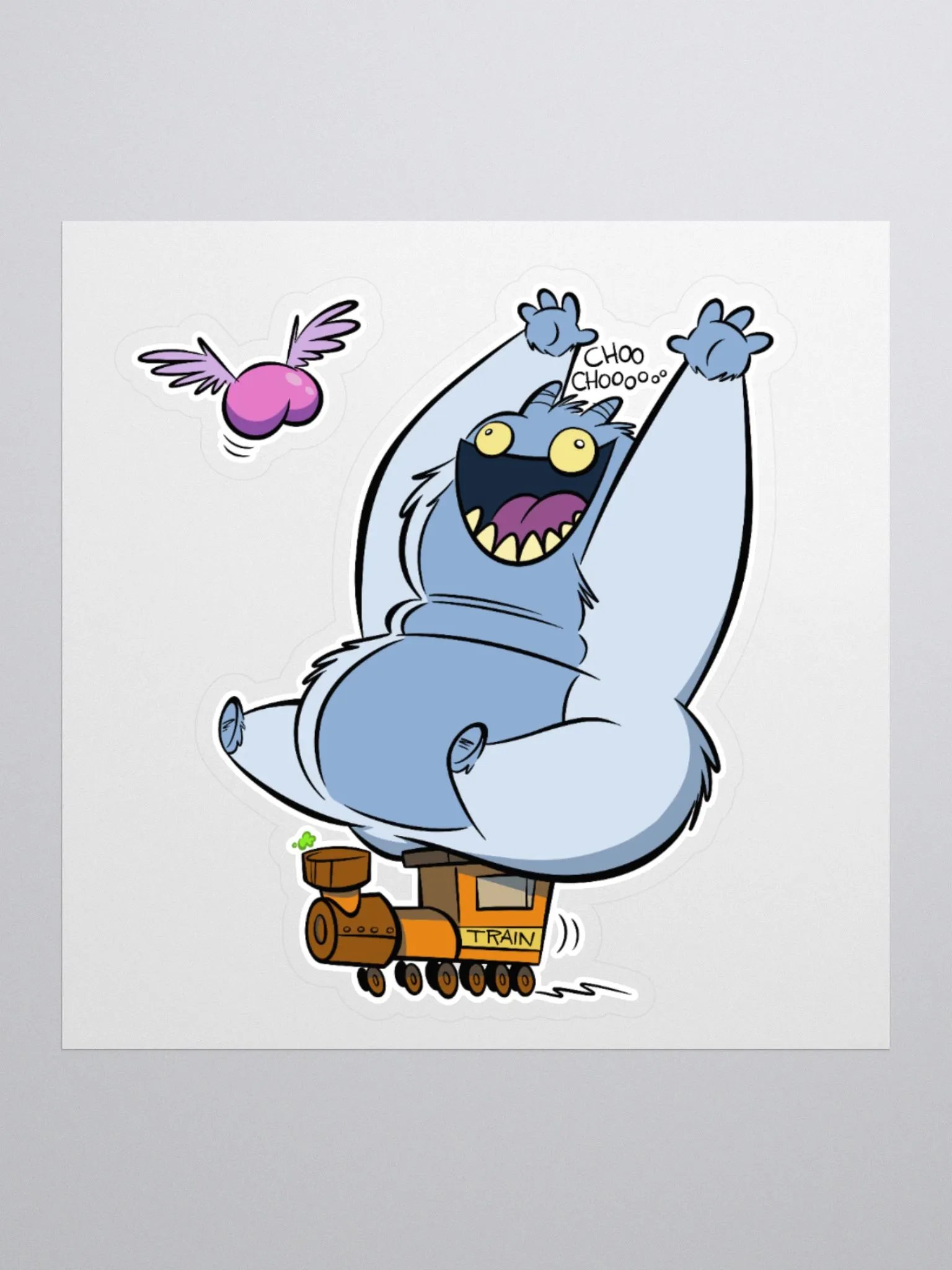 Yeti on a Hype Train with Flying Butt product image (1)