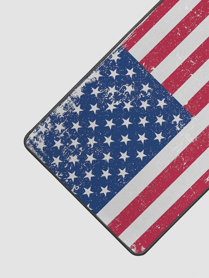 Coloured worn USA flag mouse pad product image (1)