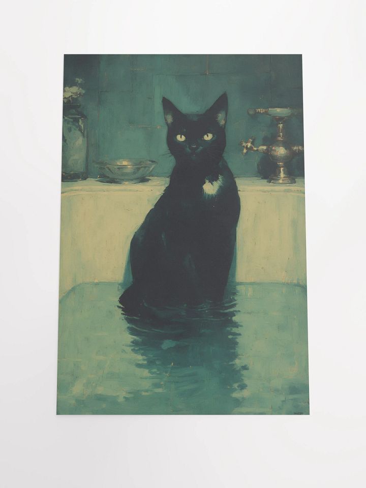 Mystic Feline Reflections Poster product image (2)