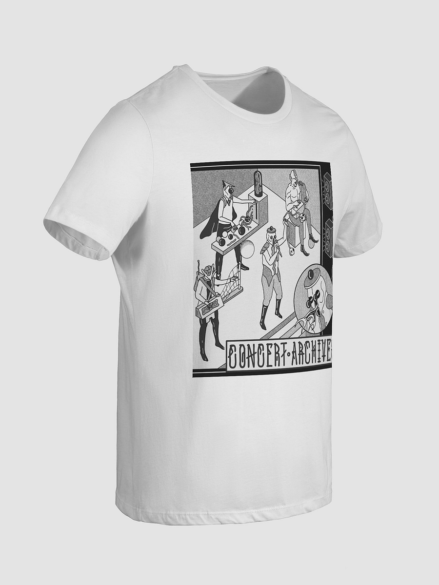 Psychedelic Alien Band Women's Fitted T-Shirt (Logo on Back) product image (6)