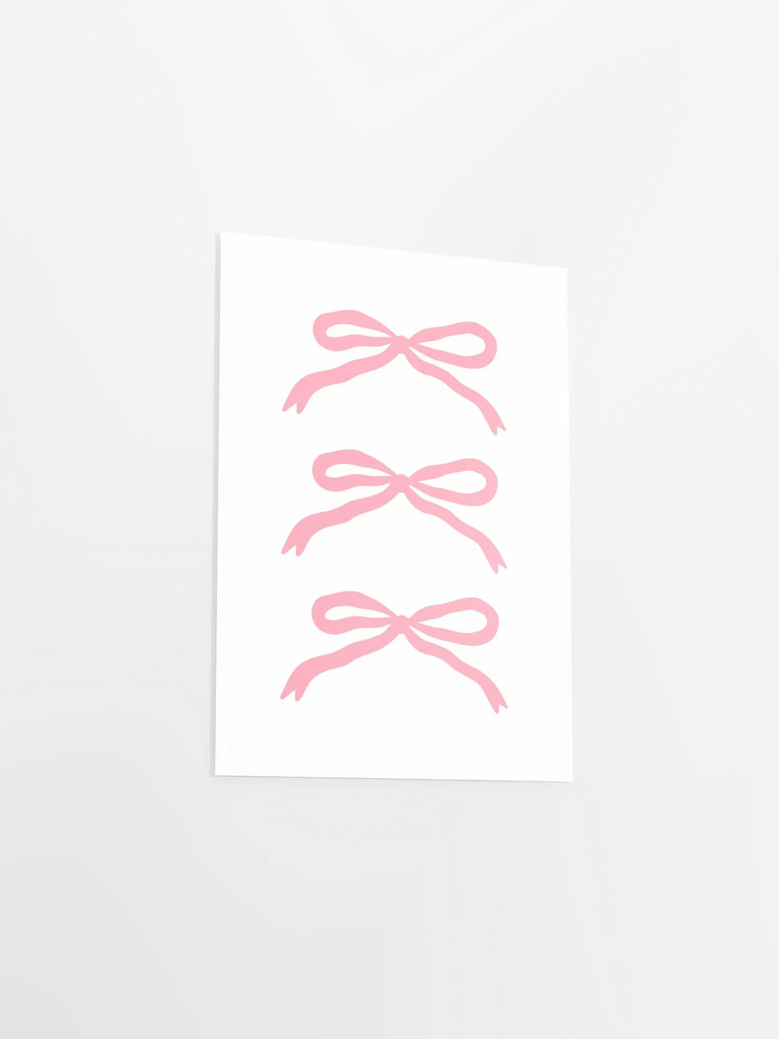 Coquette Pink Bows Print product image (5)