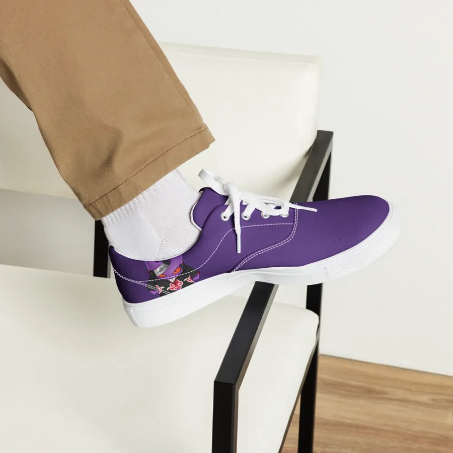 Gengar X Itachi Men's Lace-Up Canvas Shoes product image (5)