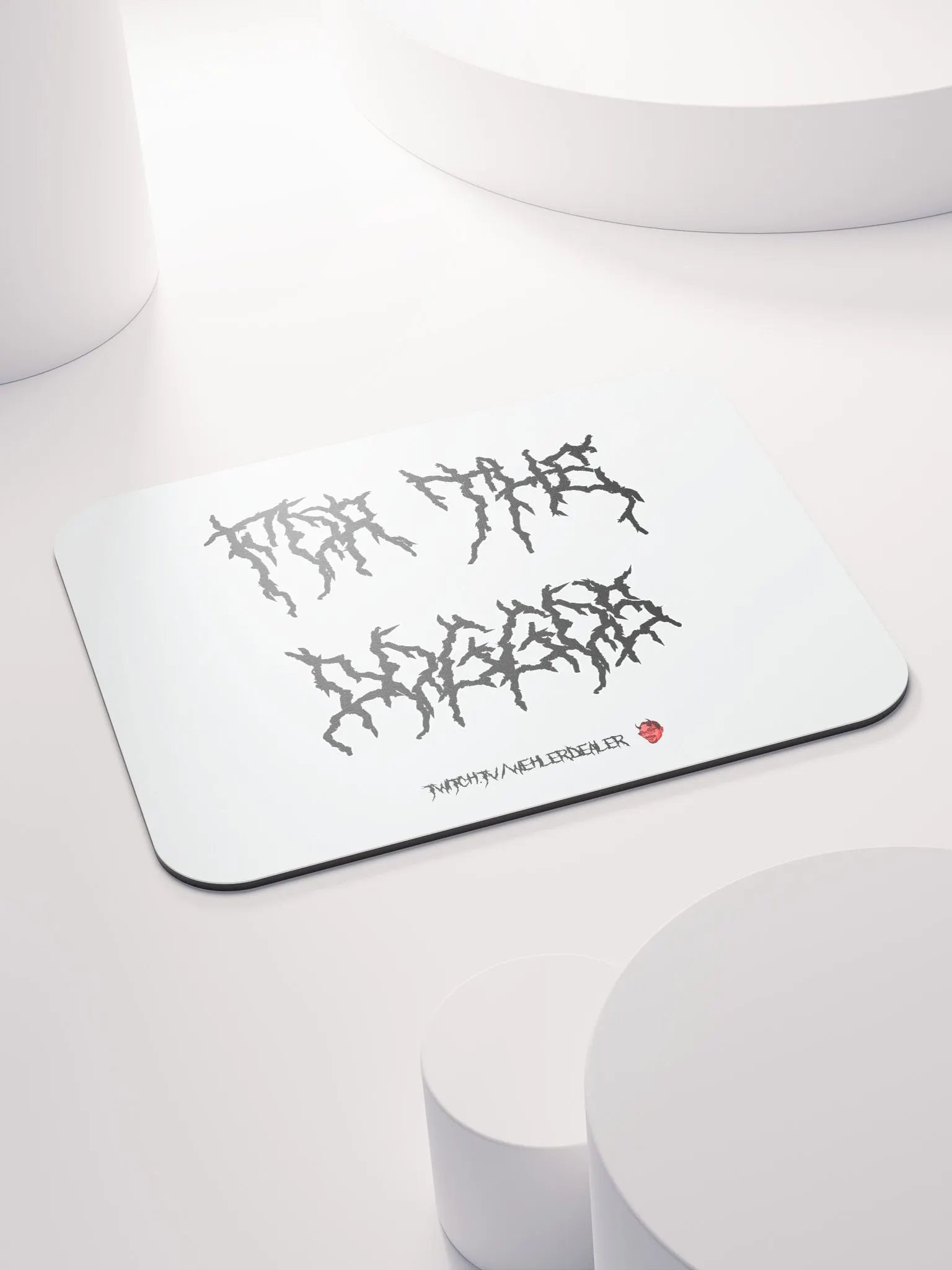 Mousepad - 'For the Doggos' (metal font) product image (6)