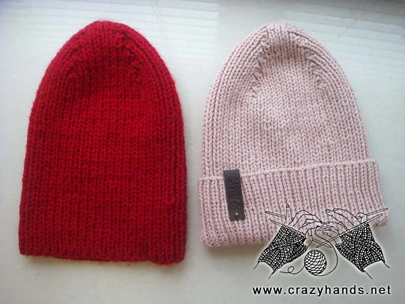 Queen Ribbed Winter Knit Hat Pattern product image (10)