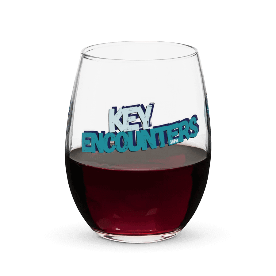 Cheers to Elegance: Key Encounters Stemless Wine Glass product image (5)