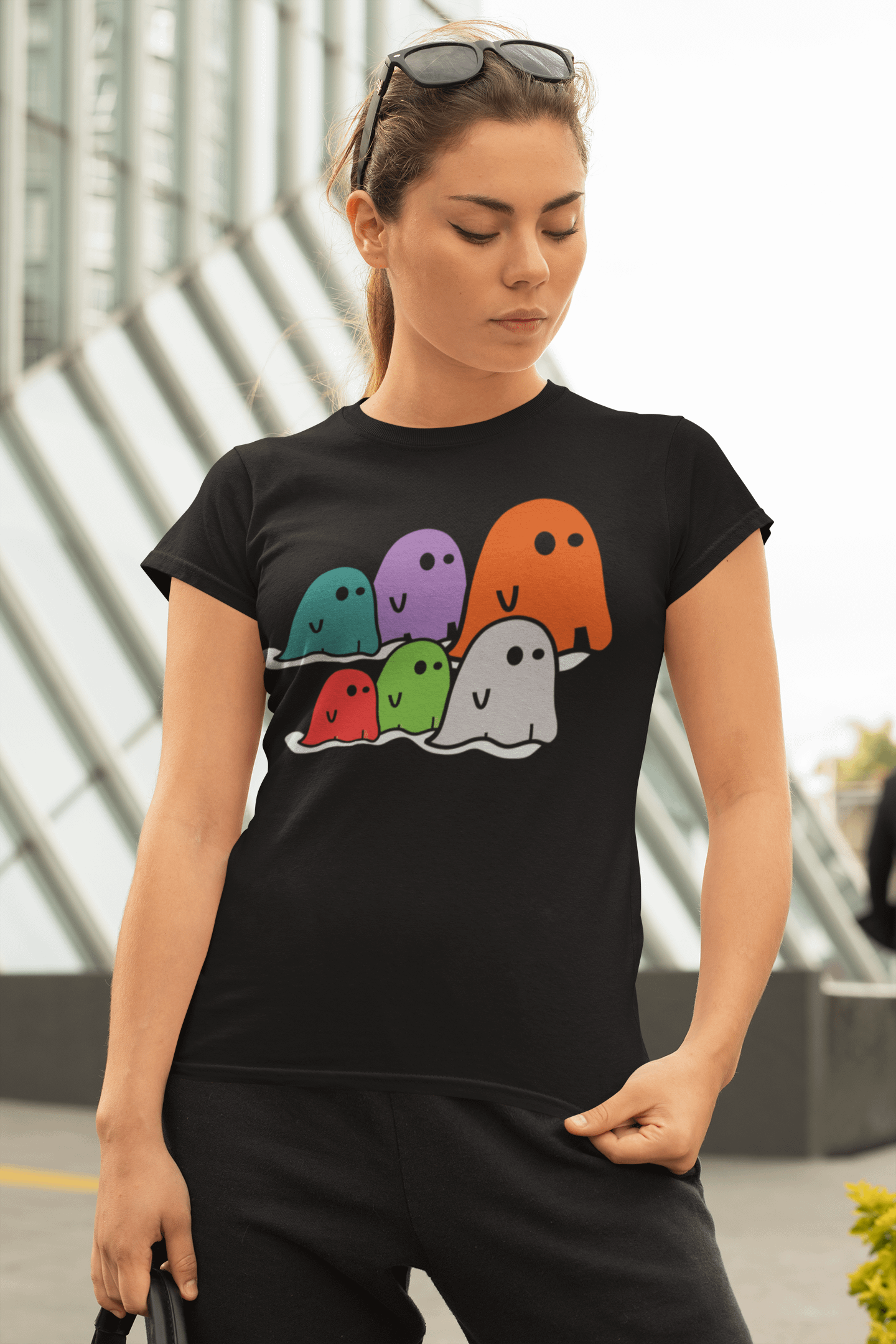 Whimsical Ghost Halloween Party Tee product image (1)
