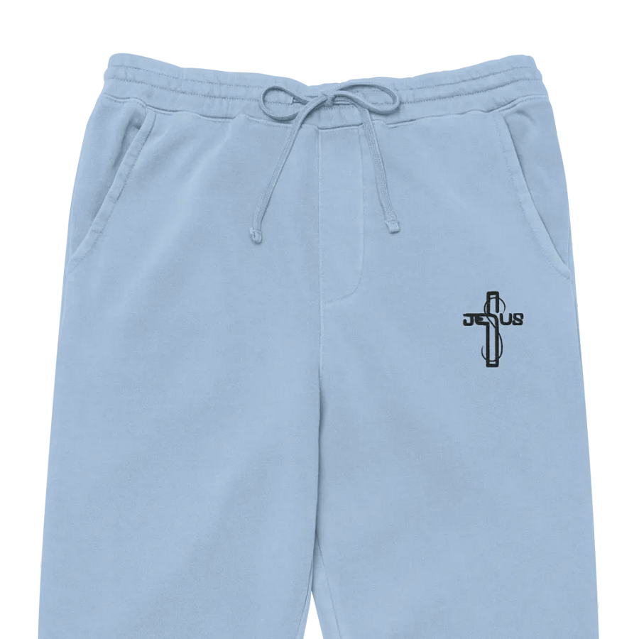 Jesus Cross Pigment Dyed Jogger product image (1)