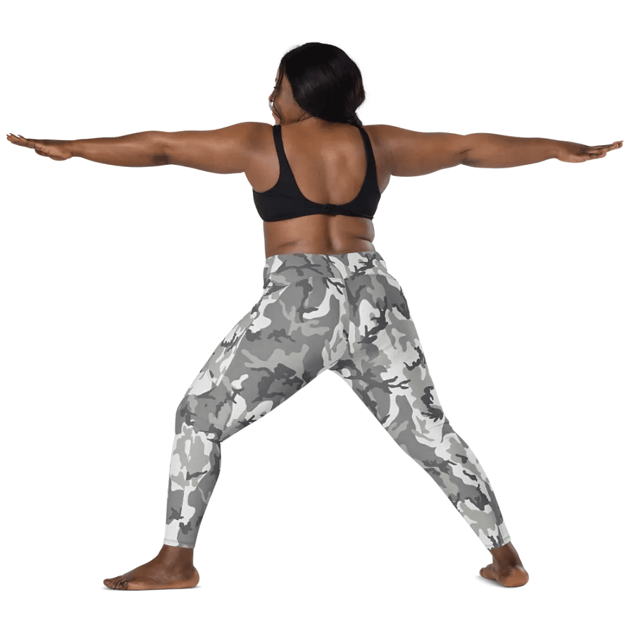 Gray Camo Leggings with Pockets product image (5)
