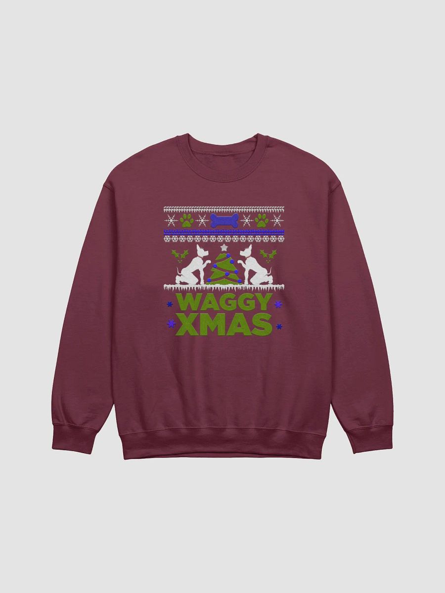 Copy of Sweater - "WAGGY XMAS" - Green Print product image (1)
