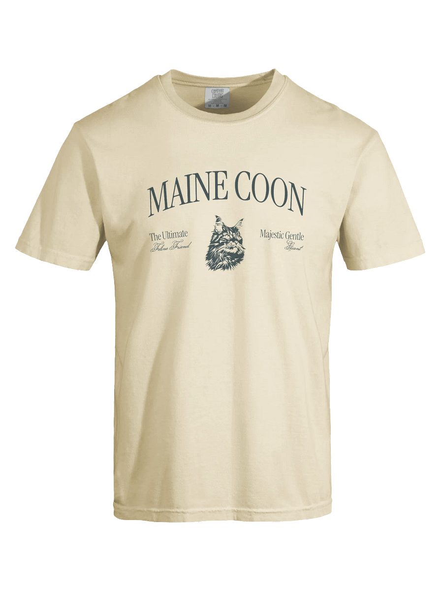 Maine Coon T-Shirt – Relaxed Fit Heavyweight Unisex Cotton T-Shirt product image (1)