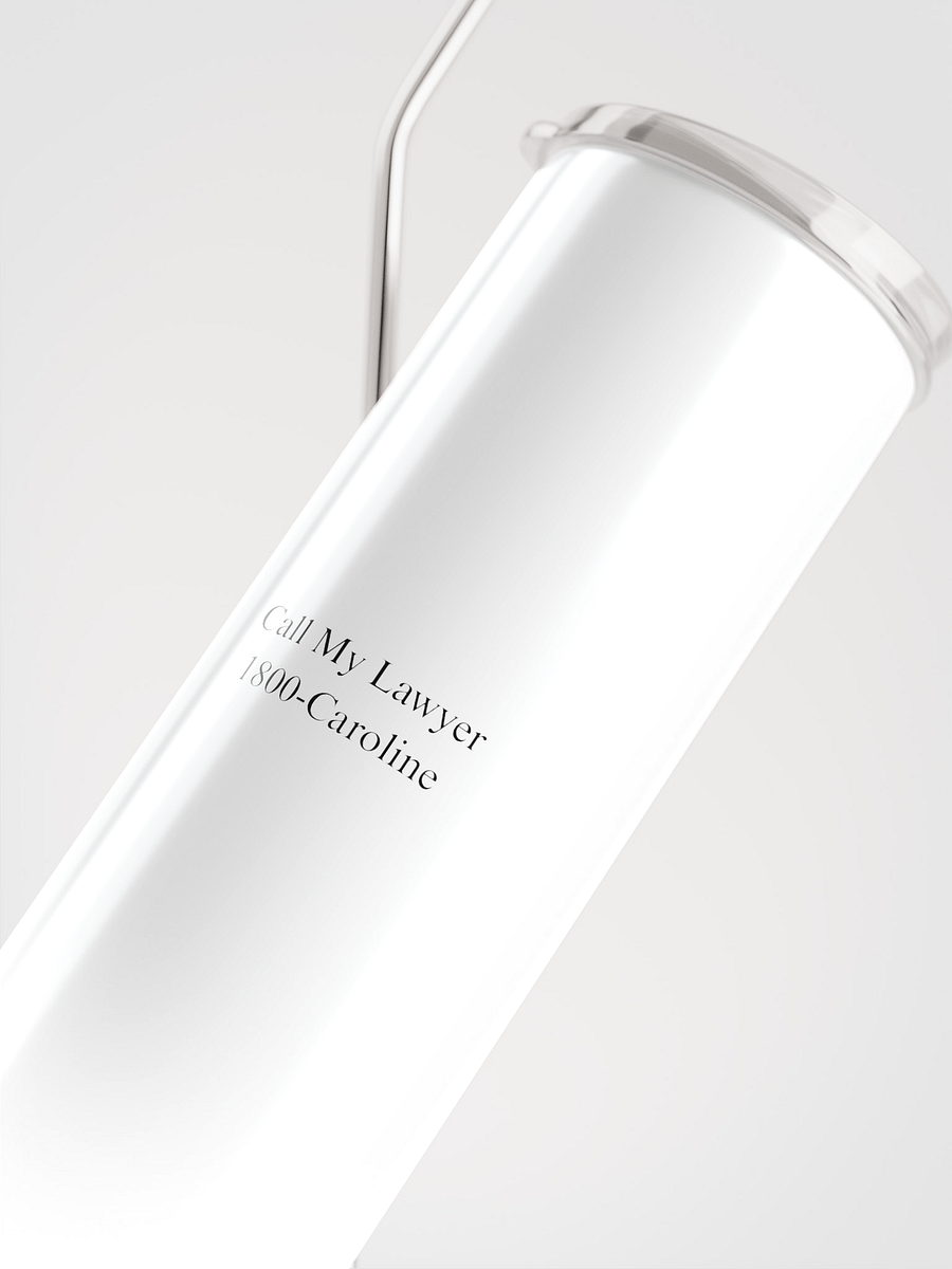 "Call My Lawyer" Stainless Steel Water bottle product image (4)