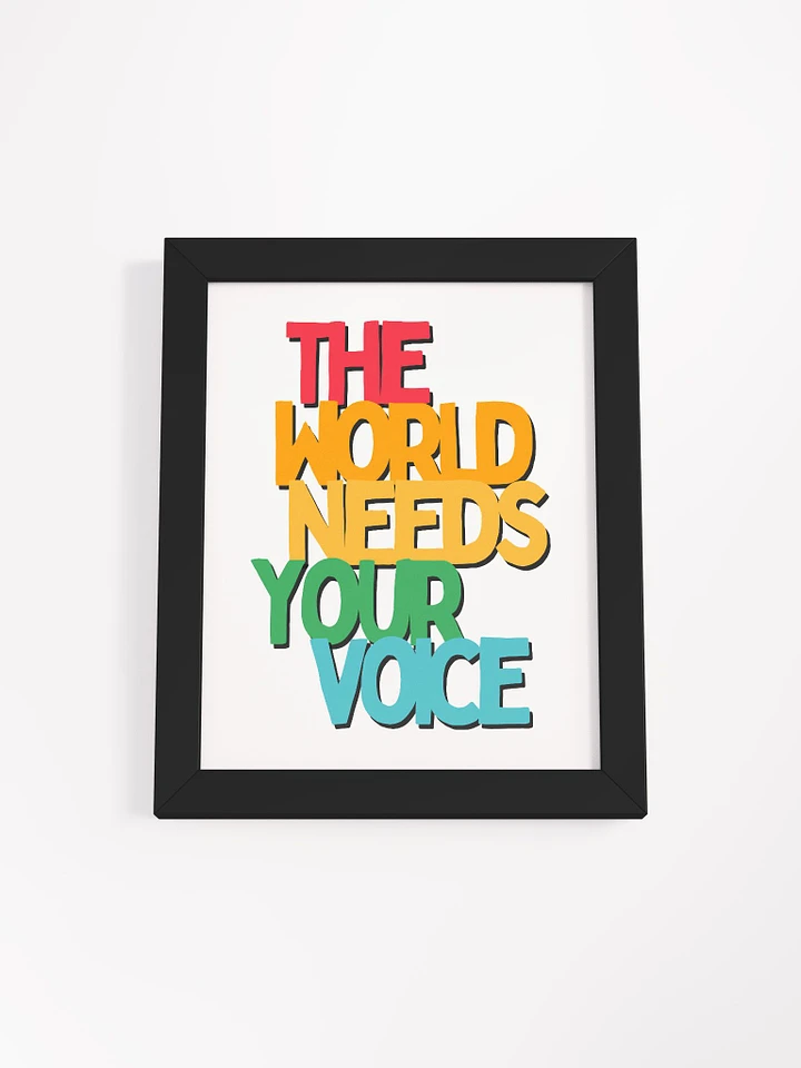 The World Needs Your Voice Rainbow Print product image (5)