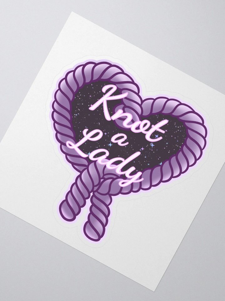 Knot a Lady sticker product image (5)