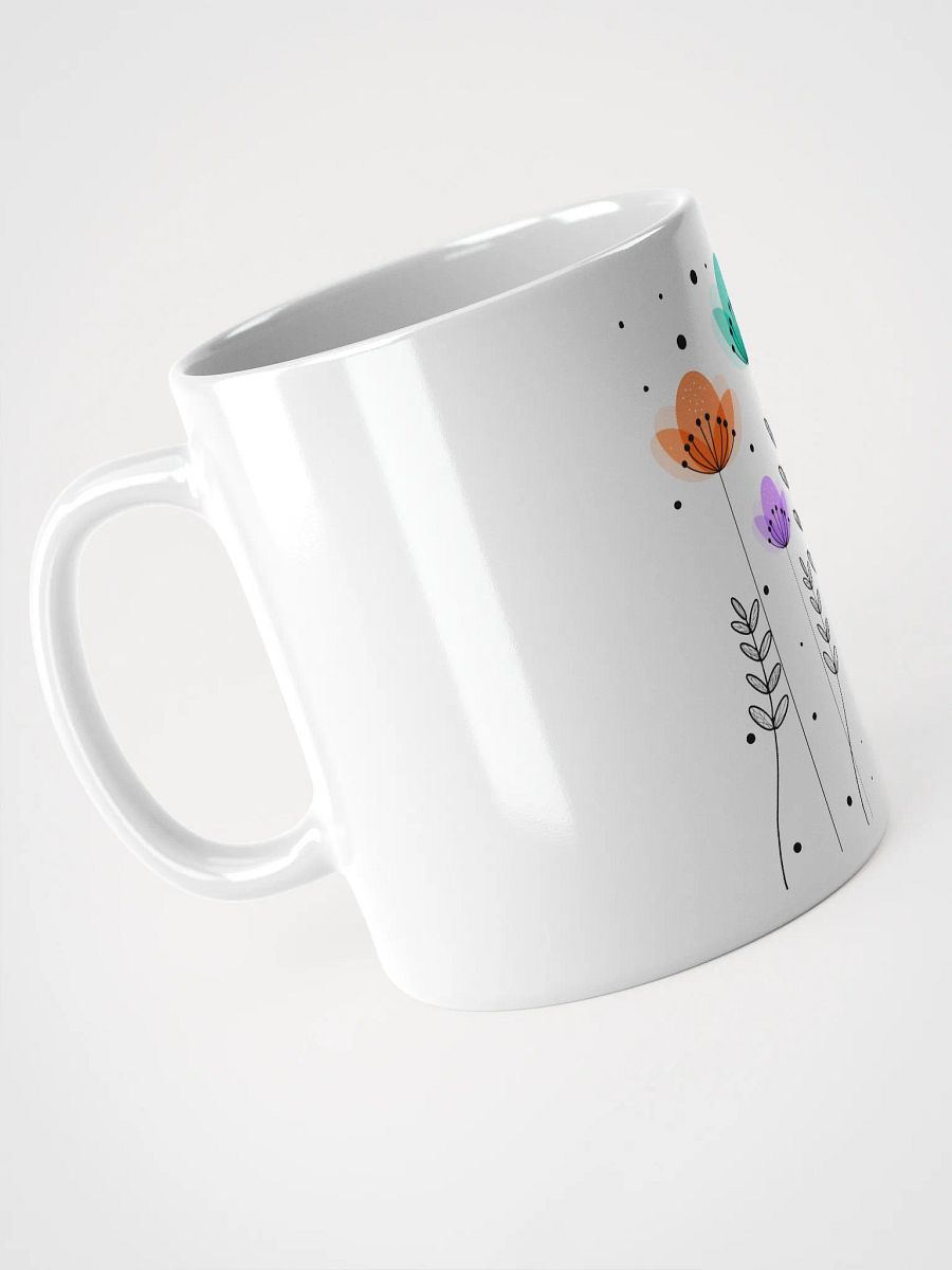 Whimsical Wildflowers White Glossy Mug product image (9)