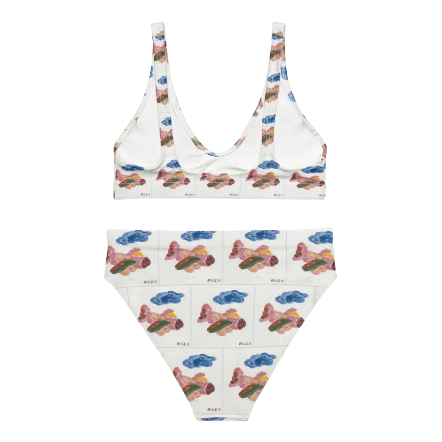 Kid Airplane (All-Over Print Recycled High Waisted Bikini) product image (4)