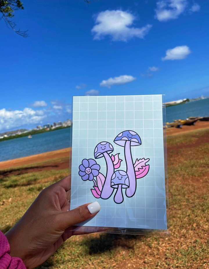 Smiley Mushrooms Prints product image (1)