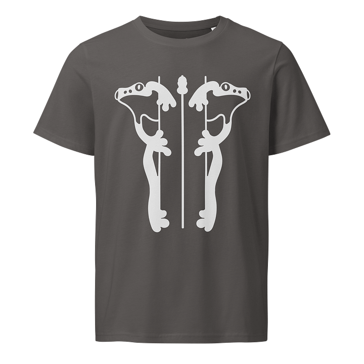Mirrored Frog Unisex Organic T-Shirt – Nature-Inspired Eco-Friendly Streetwear product image (3)
