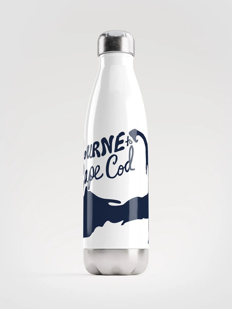 BOURNE to Cape Cod™ | Stainless Bottle | Navy on White 💧 product image (1)