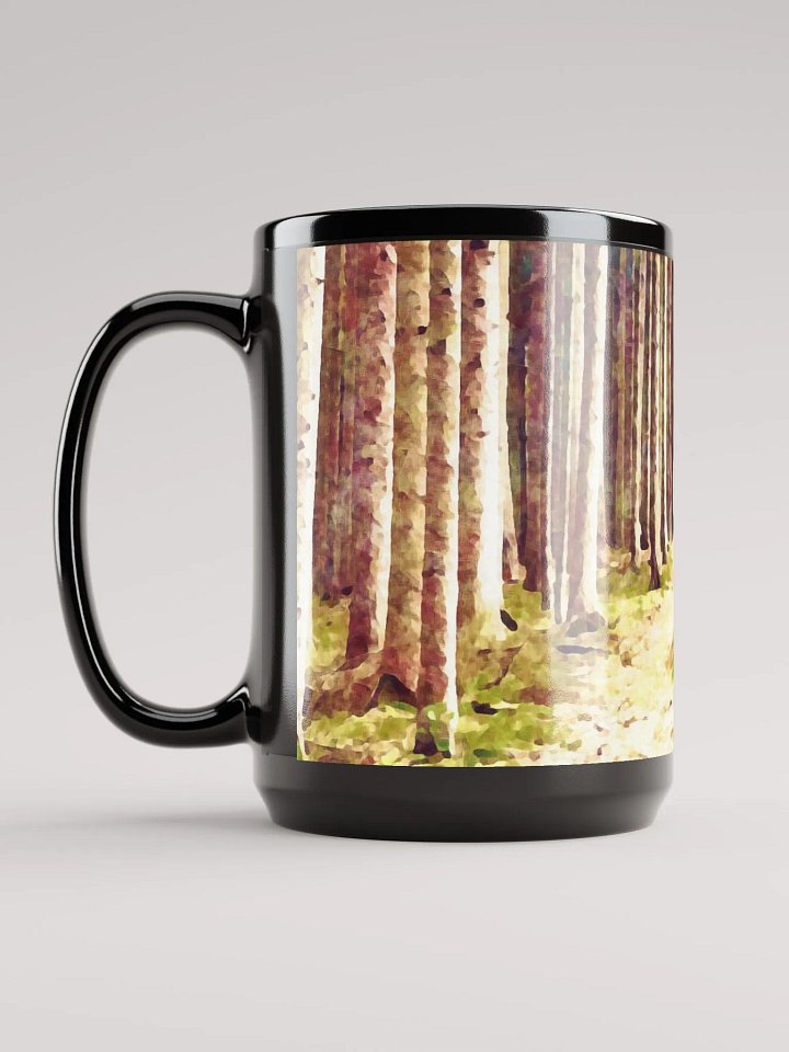 Abstract Graphic | Black Coffee Mug | Invitation Treescape product image (1)
