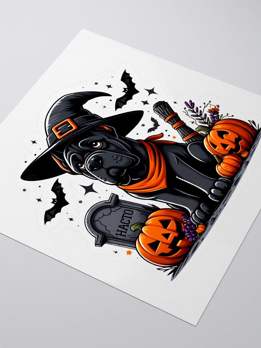 Cane Corso Witch Hat Sticker product image (3)