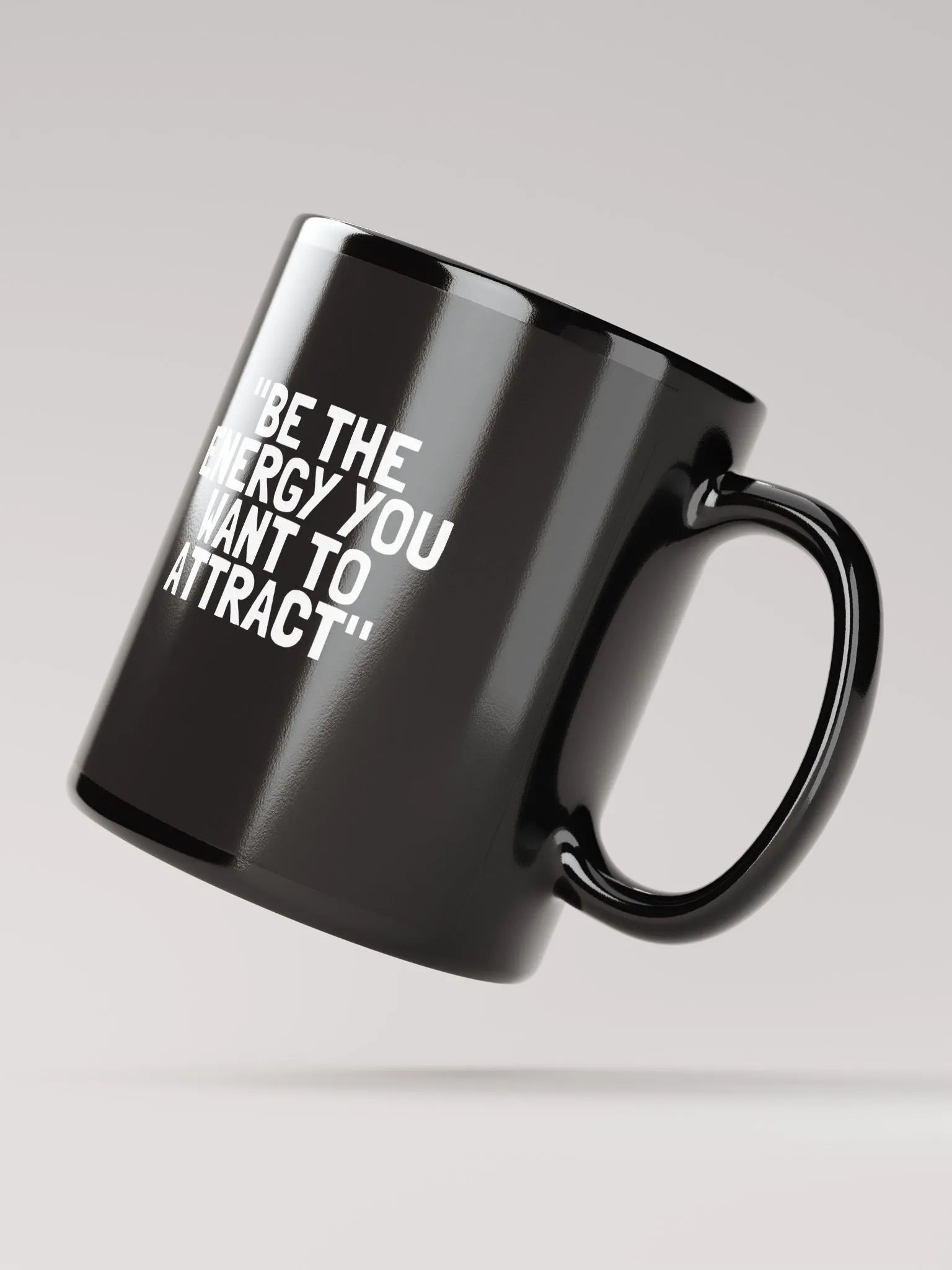 8T Sips Positive Vibes Black Glossy Mug product image (2)