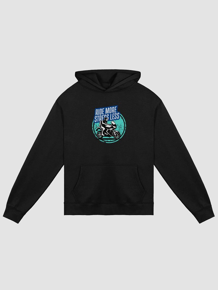 RIDE MORE STRESS LESS Unisex Premium Hoodie product image (2)