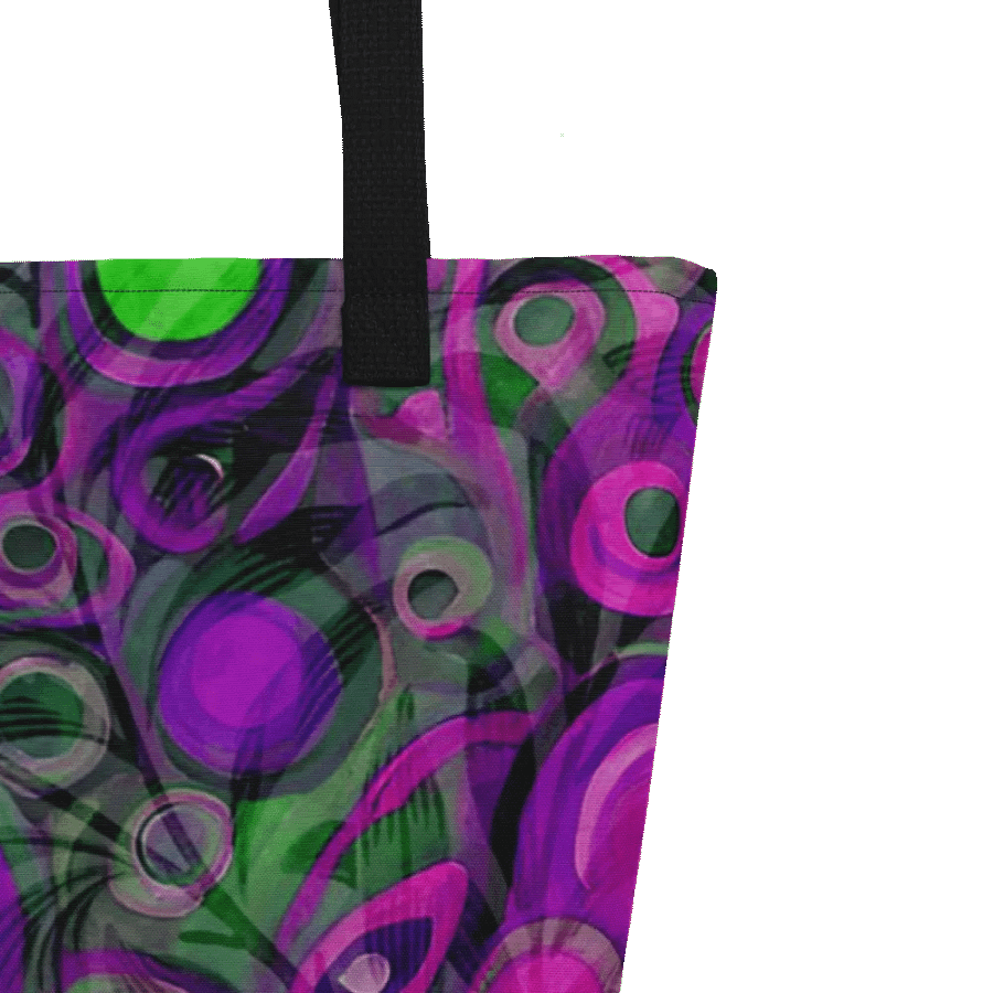 klimt inspired design all over print tote for arty men and ladies in subtle mauves for the creative person product image (8)