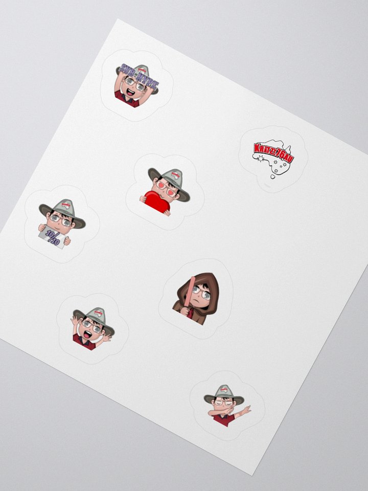 Expressive Emote Kiss Cut Sticker Set product image (2)
