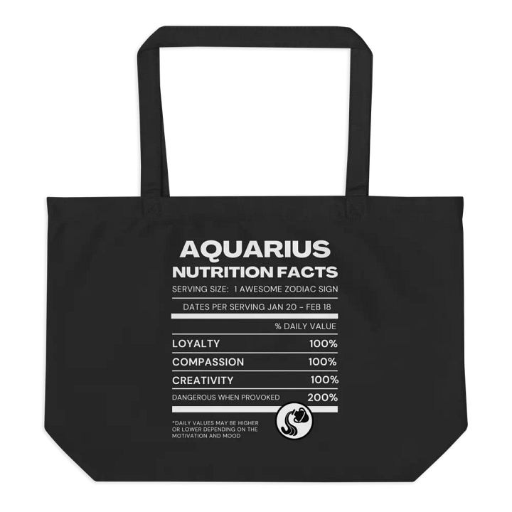 Aquarius Nutrition Facts Tote Bag product image (1)