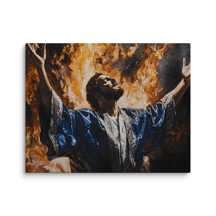 Abednego: Courage in the Fiery Furnace - A Testament of Faith Wall Art product image (1)