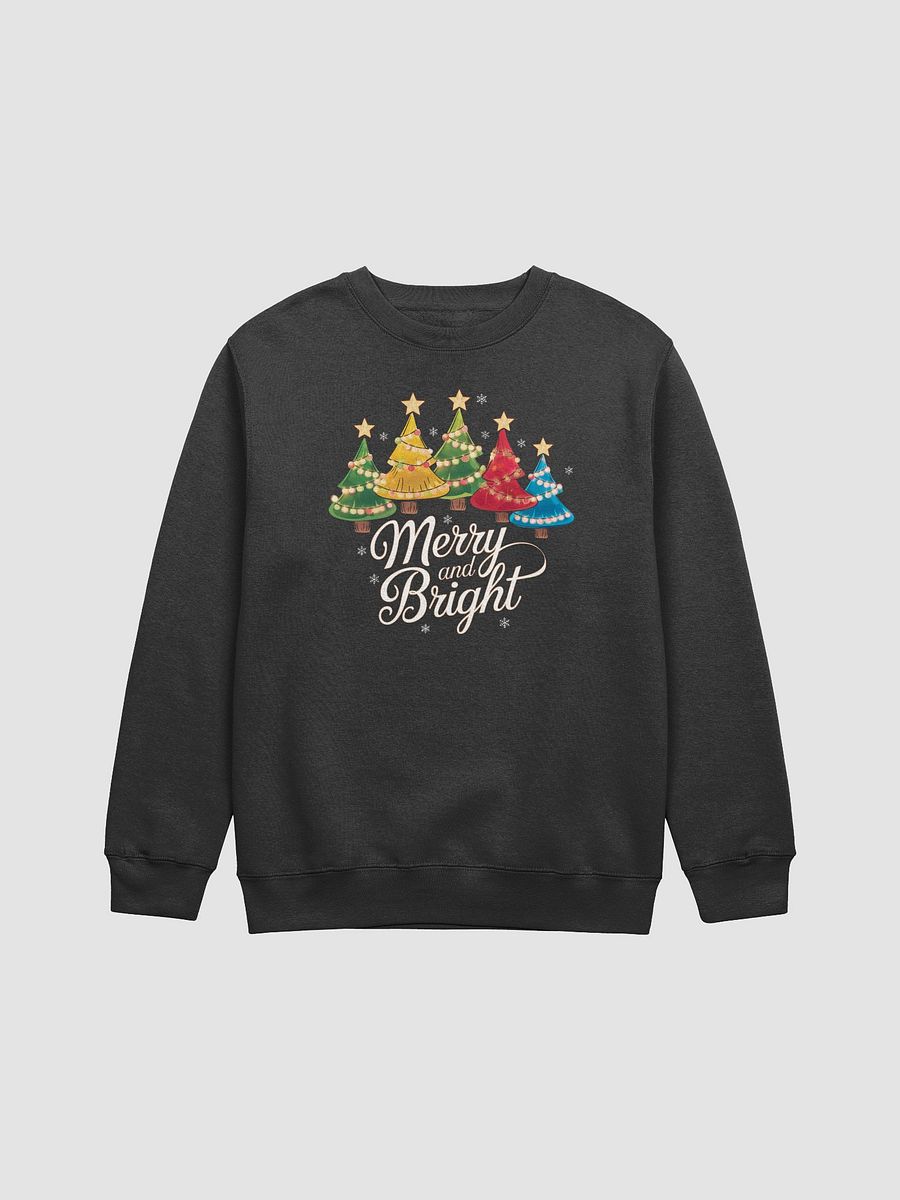 Merry and Bright Christmas Tree Crewneck Sweatshirt product image (3)