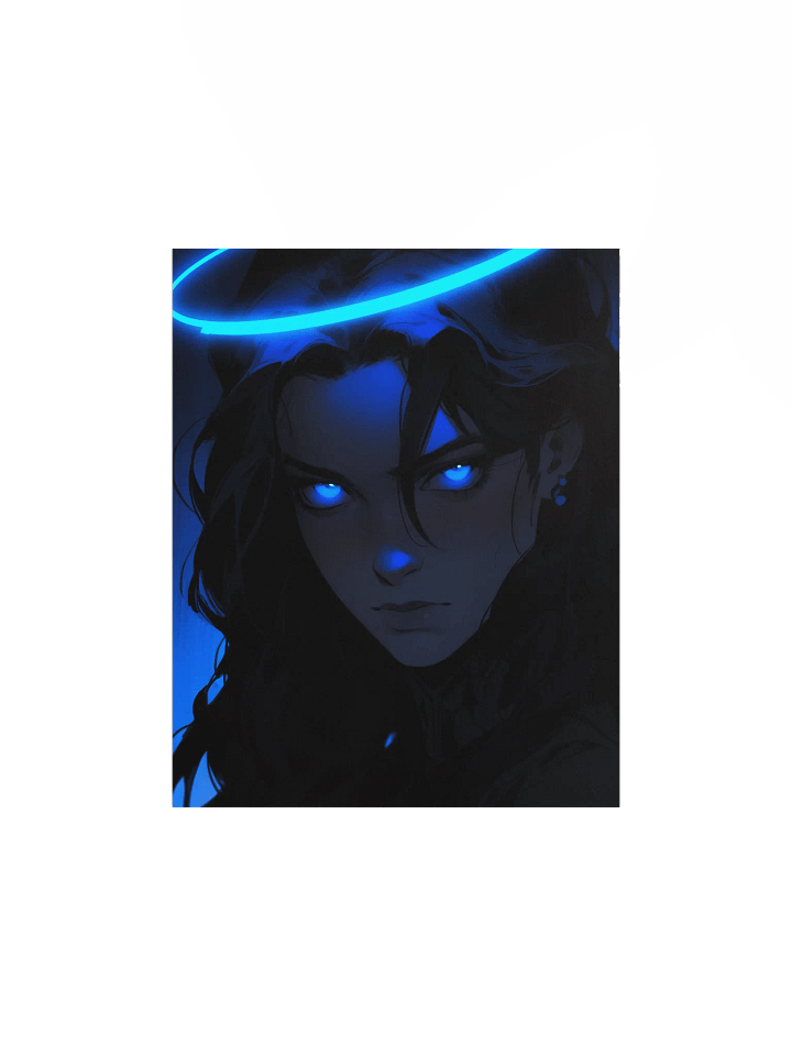 Electric Blue Halo Poster product image (3)
