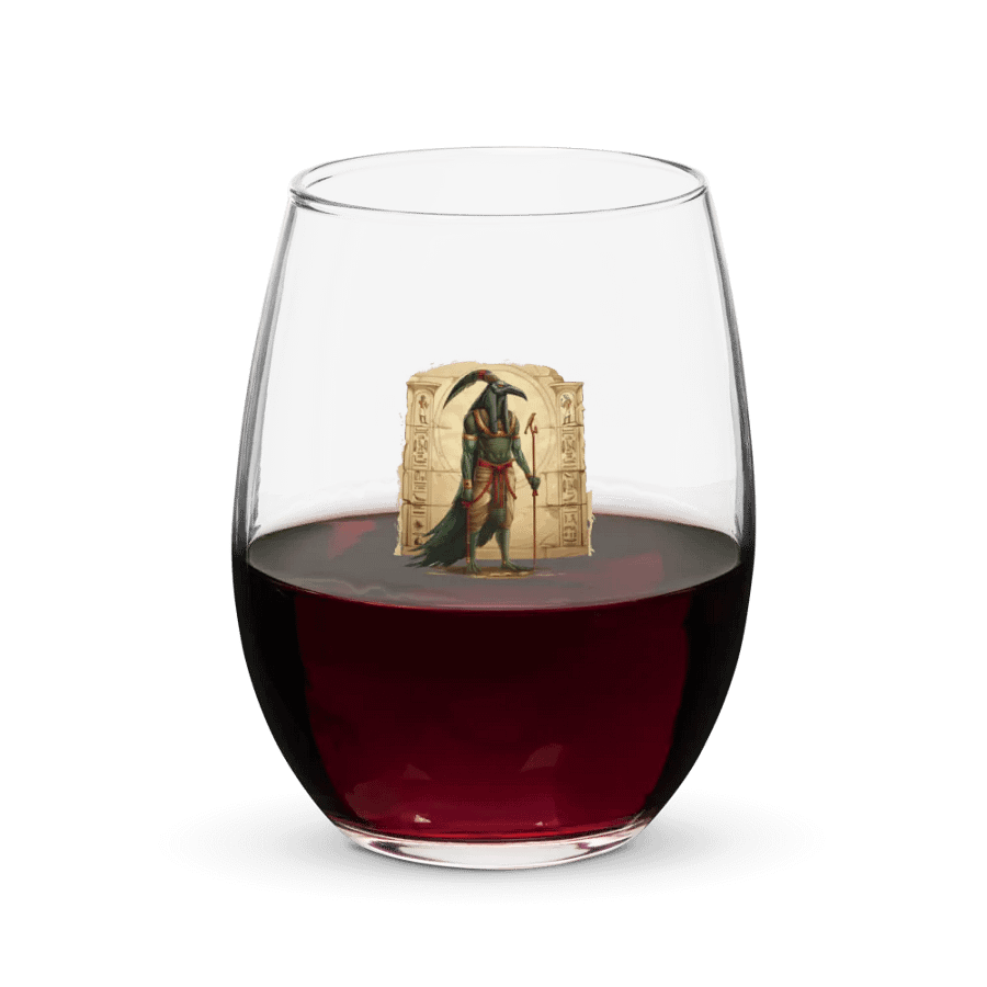 Thoth - The Egyptian God of Wisdom Stemless Water / Wine Glass product image (5)
